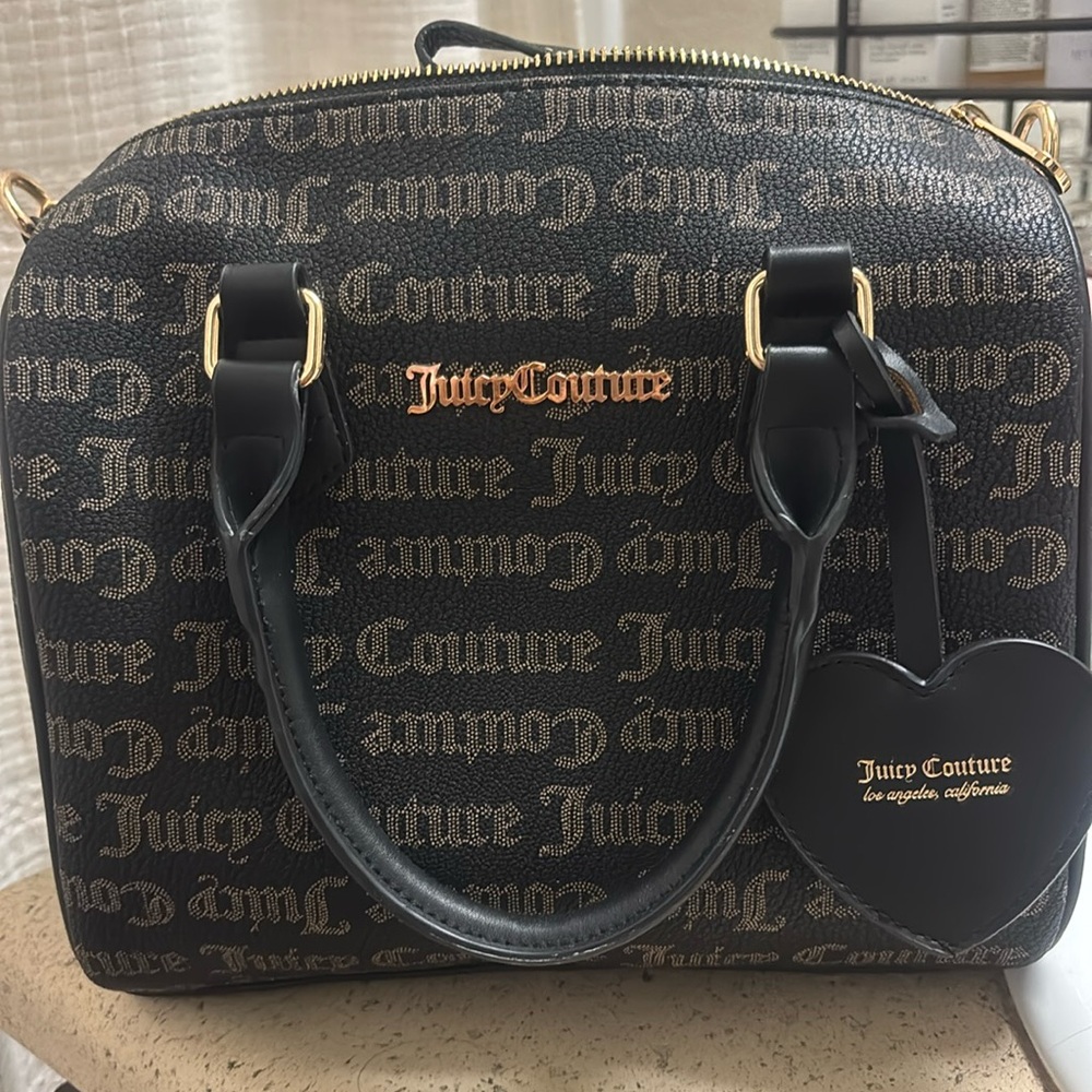 Juicy Couture Black/Taupe Bestsellers Fame Crossbody